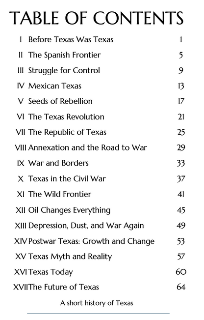 A Short history of Texas