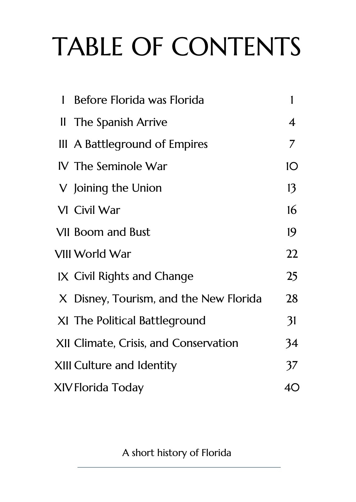 A Short History of Florida